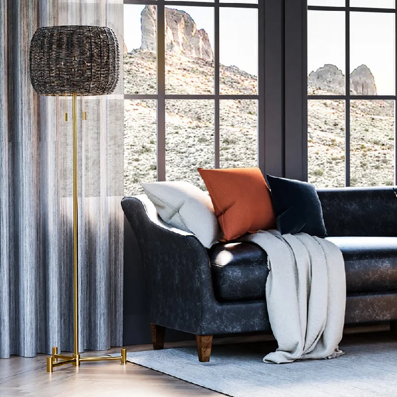 Modern Minimalist Floor Lamp for Contemporary Living RoomsUEX8320 Natural Floor Lamp 16''W x 16''D x 61.5''H, Aged Brass Finish, Solvang Collection Modern Minimalist Floor Lamp for Contemporary Living RoomsUEX8320 Natural Floor Lamp 16''W x 16''D x 61.5''H, Aged Brass Finish, Solvang Collection