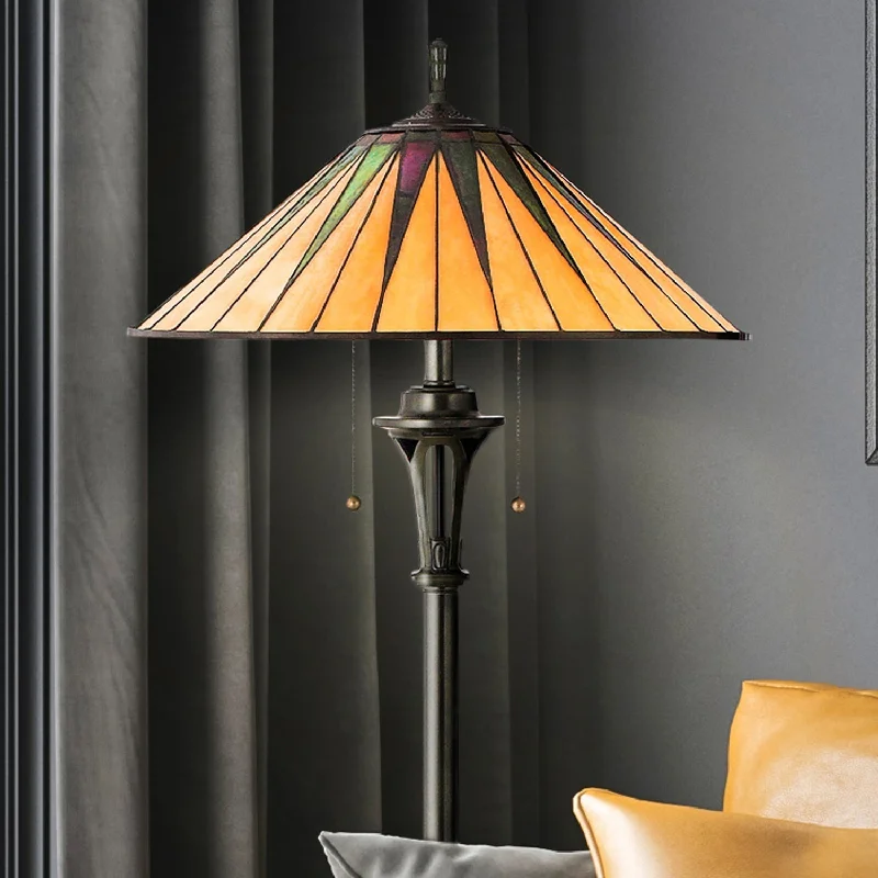 Way Switch Floor Lamp for Multiple Light Intensity LevelsUQL7121 Tameside Tiffany Floor Lamp with Craftsman Style, 62''H x 20.3''W, Vintage Bronze and Stained Glass Way Switch Floor Lamp for Multiple Light Intensity LevelsUQL7121 Tameside Tiffany Floor Lamp with Craftsman Style, 62''H x 20.3''W, Vintage Bronze and Stained Glass