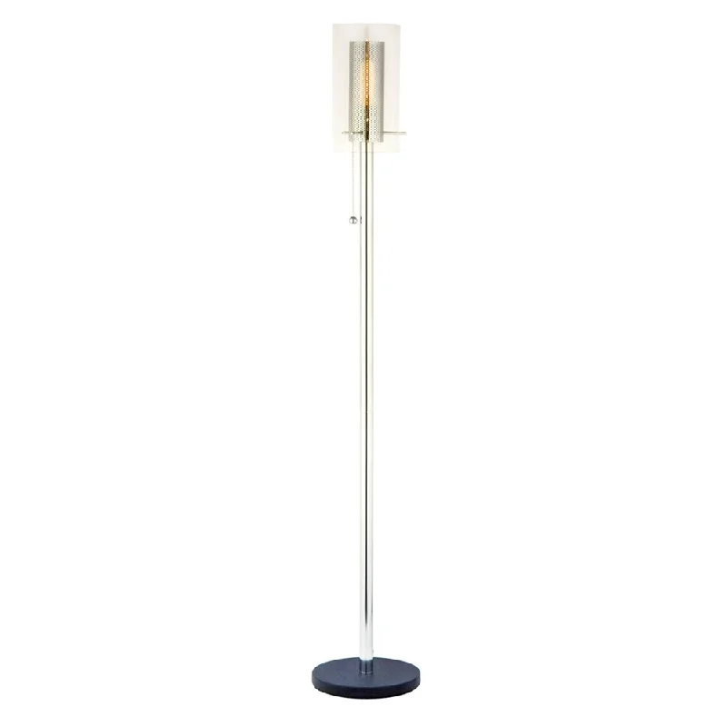 Fabric Floor Lamp with a Linen Shade for a Relaxed AestheticZylinder Floor Lamp
