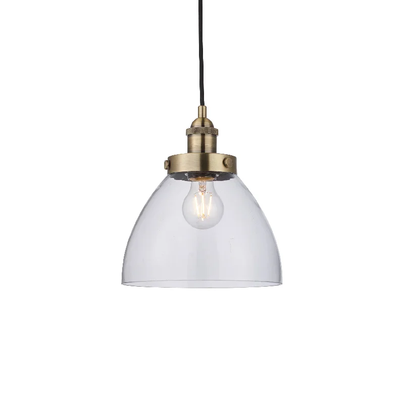 Retro Ceiling Lights Inspired by the 1950s and 1960s DesignAntique Brass & Glass Pendant Light W: 23 cm Retro Ceiling Lights Inspired by the 1950s and 1960s DesignAntique Brass & Glass Pendant Light W: 23 cm