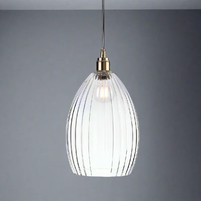 Japanese - Inspired Ceiling Lights with Shoji - Screen - like DiffusersAntique Brass & Ribbed Glass Pendant Light 36 cm Japanese - Inspired Ceiling Lights with Shoji - Screen - like DiffusersAntique Brass & Ribbed Glass Pendant Light 36 cm