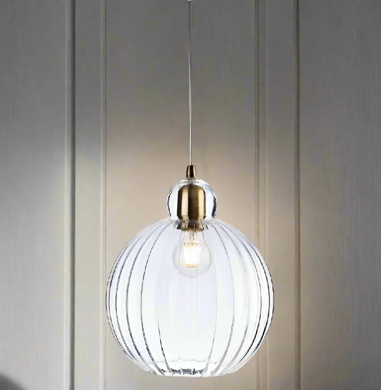 Metal Ceiling Lights in Brass, Copper, Stainless Steel, and IronAntique Brass & Ribbed Glass Round Pendant Light 30 cm Metal Ceiling Lights in Brass, Copper, Stainless Steel, and IronAntique Brass & Ribbed Glass Round Pendant Light 30 cm