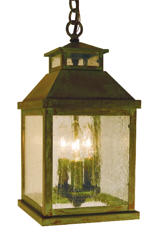 Victorian - Inspired Ceiling Lights with Ornate Crystal ChandeliersArroyo Canterbury CAH-7CS-VP Pendant Light - Verdigris Patina