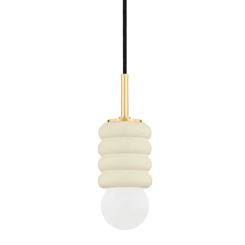 Art Deco Ceiling Lights with Geometric Patterns and Metallic FinishesBibi Pendant | ENY LEE PARKER x Mitzi