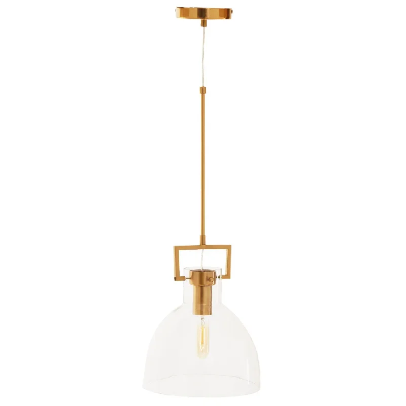 Victorian - Inspired Ceiling Lights with Ornate Crystal ChandeliersBrass & Clear Glass Bowl Pendant 26cm Victorian - Inspired Ceiling Lights with Ornate Crystal ChandeliersBrass & Clear Glass Bowl Pendant 26cm