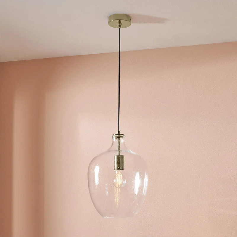 Chinese - Style Ceiling Lights with Red Lantern - Inspired DesignsBrass & Glass Bubble Pendant Light 38cm Chinese - Style Ceiling Lights with Red Lantern - Inspired DesignsBrass & Glass Bubble Pendant Light 38cm