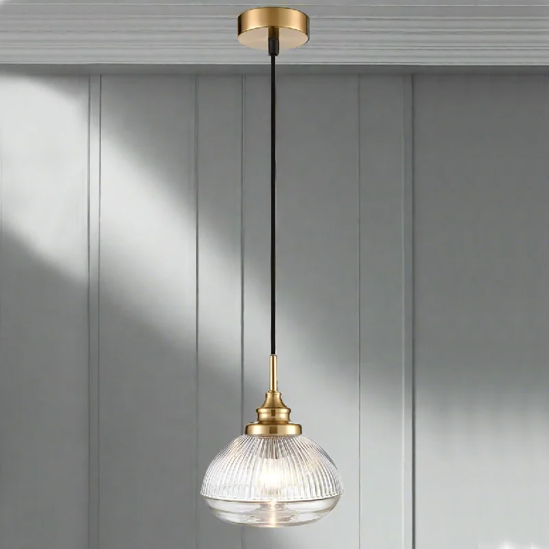 Glass Ceiling Lights with Frosted, Colored, or Etched GlassBrushed Brass & Ribbed Glass Pendant Light Glass Ceiling Lights with Frosted, Colored, or Etched GlassBrushed Brass & Ribbed Glass Pendant Light