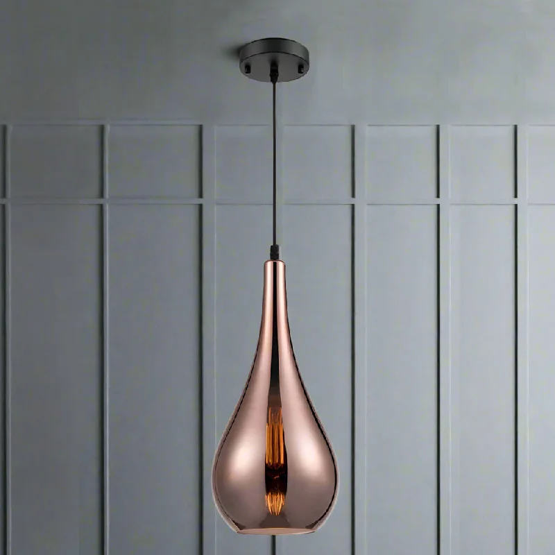 Retro Ceiling Lights Inspired by the 1950s and 1960s DesignCopper Glass Pendant H: 45 cm D: 20 cm Retro Ceiling Lights Inspired by the 1950s and 1960s DesignCopper Glass Pendant H: 45 cm D: 20 cm