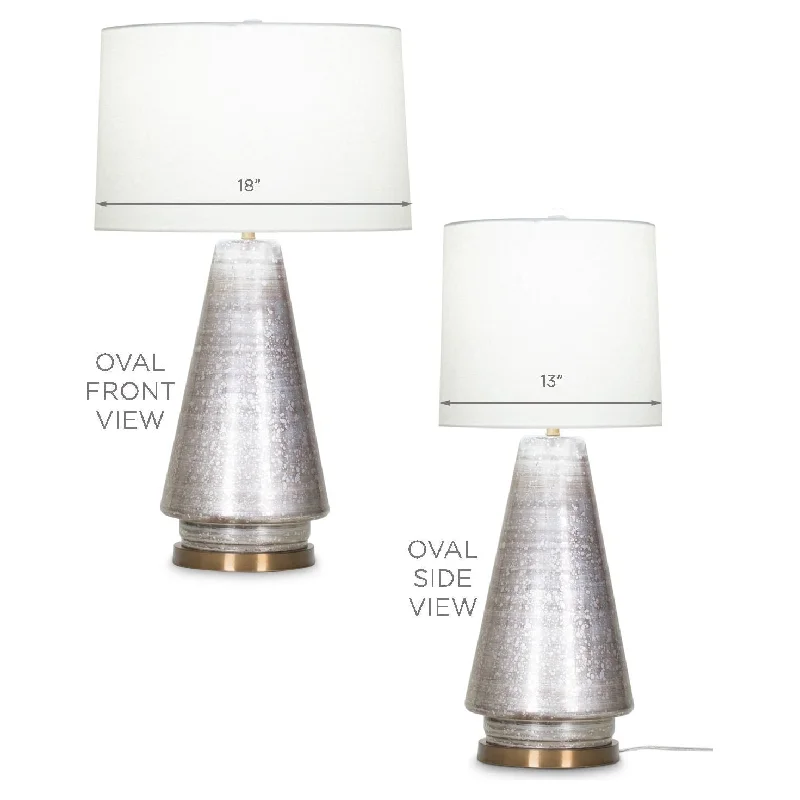 Oval - Off-White Linen Shade
