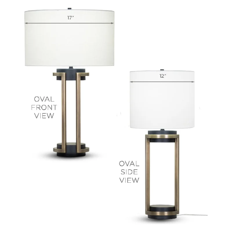 Oval - Off-White Linen Shade