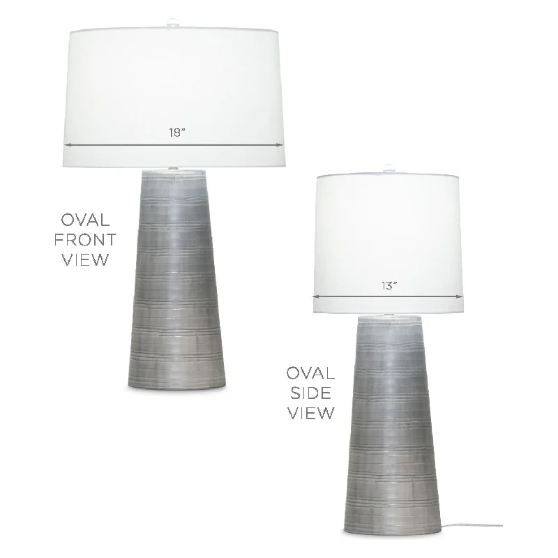 Oval - Off White Linen Shade