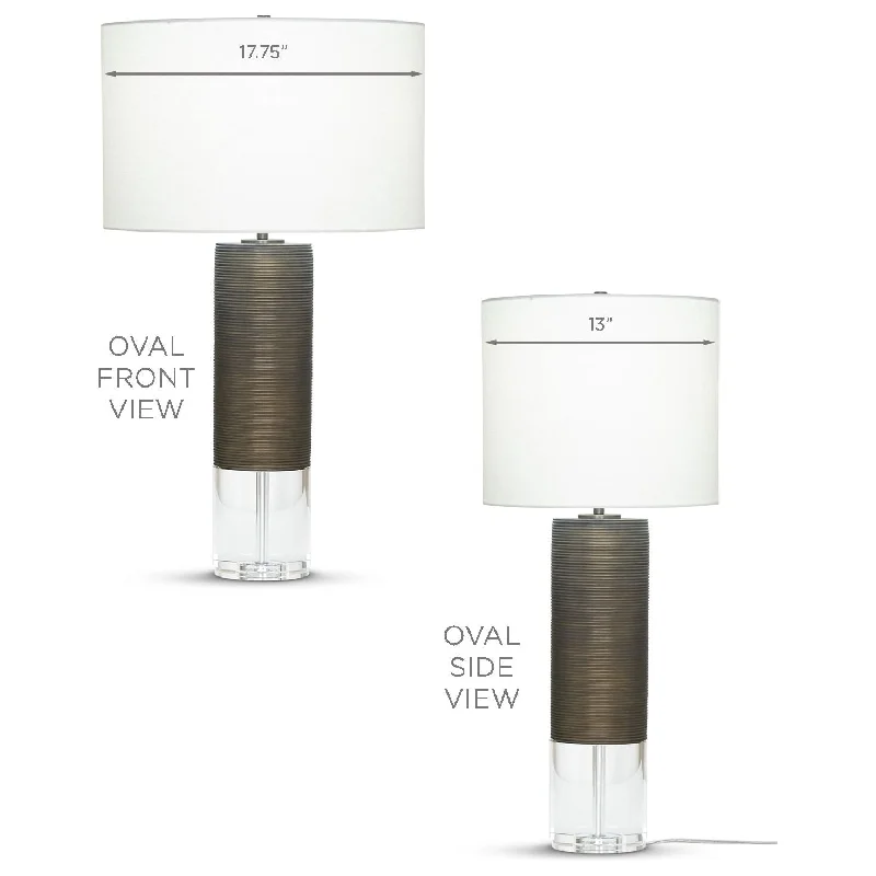 Oval - Off-White Linen Shade