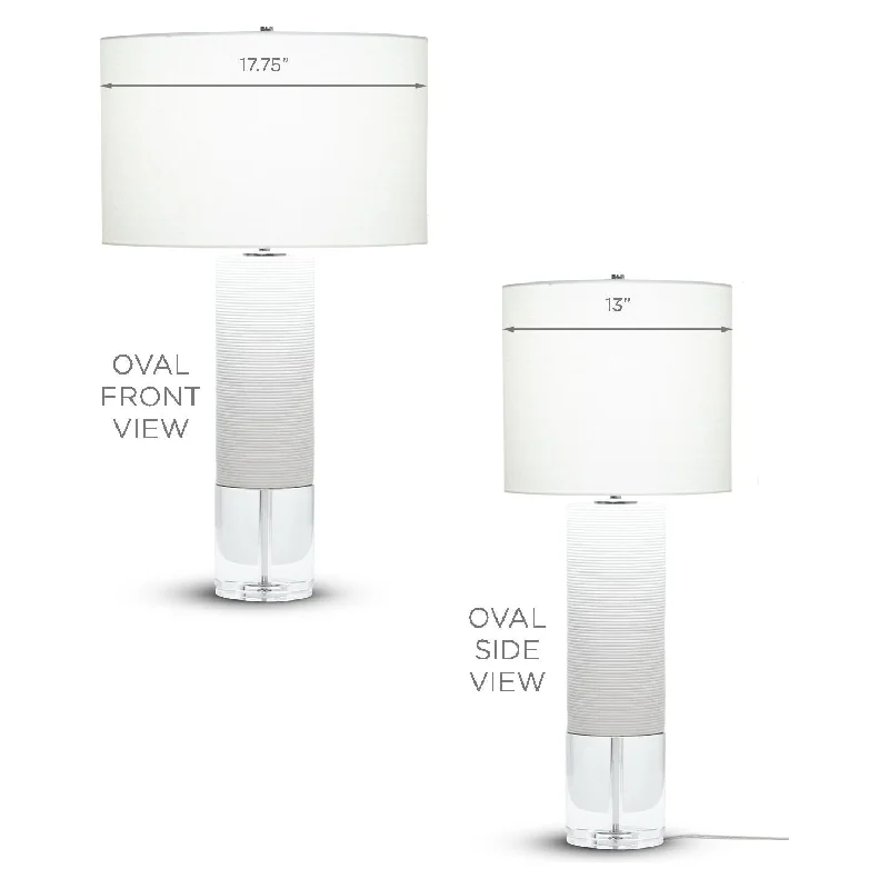 Oval - Off-White Linen Shade