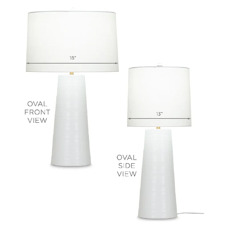 Oval - Off-White Linen Shade