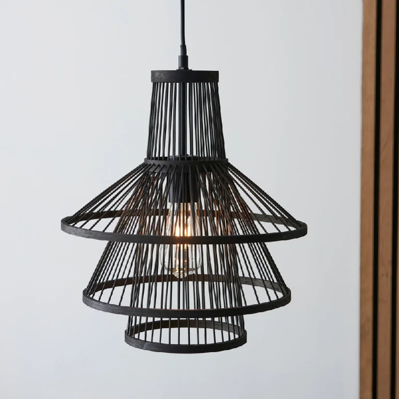 Modern Minimalist Ceiling Lights for Contemporary InteriorsEndon Minato Rattan Bamboo Pendant Black Modern Minimalist Ceiling Lights for Contemporary InteriorsEndon Minato Rattan Bamboo Pendant Black