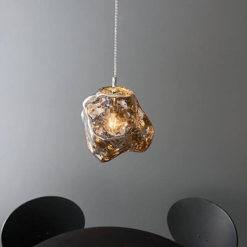 Metal Ceiling Lights in Brass, Copper, Stainless Steel, and IronEndon Rock Pendant Chrome Metal Ceiling Lights in Brass, Copper, Stainless Steel, and IronEndon Rock Pendant Chrome