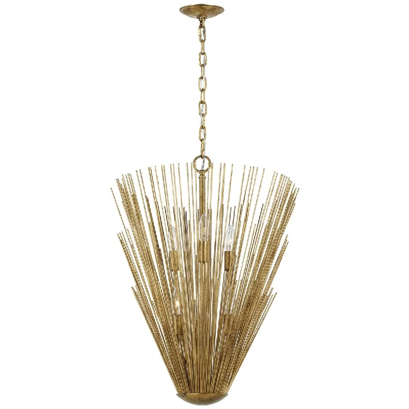 Indian - Themed Ceiling Lights with Intricate Filigree and Mirror WorkFeiss Helios 6-Light Pendant - Antique Gild Indian - Themed Ceiling Lights with Intricate Filigree and Mirror WorkFeiss Helios 6-Light Pendant - Antique Gild