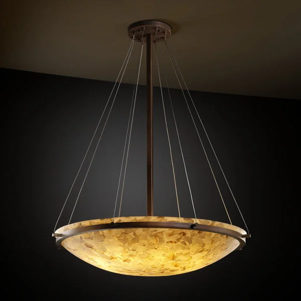 Crystal Ceiling Lights with High - Quality Swarovski CrystalsJustice Designs Alabaster Rocks! ALR-9694-35-DBRZ-LED6-6000 Pendant Light - Dark Bronze Crystal Ceiling Lights with High - Quality Swarovski CrystalsJustice Designs Alabaster Rocks! ALR-9694-35-DBRZ-LED6-6000 Pendant Light - Dark Bronze
