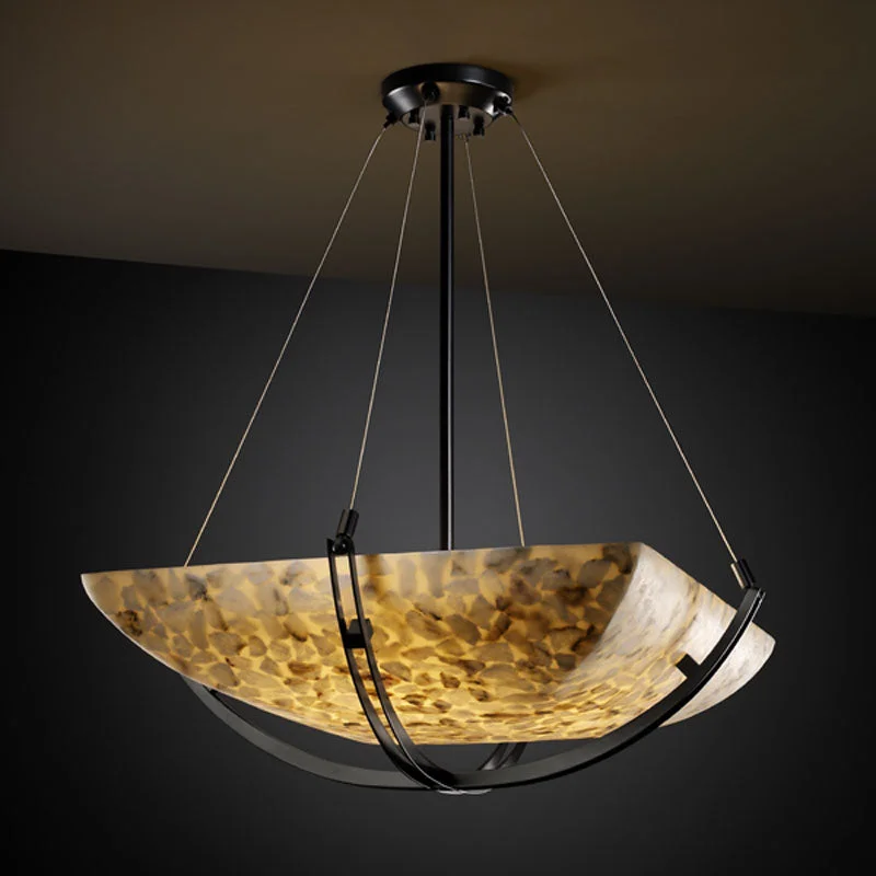 Steampunk Ceiling Lights with Gears, Cogs, and Brass AccentsJustice Designs Alabaster Rocks! ALR-9721-25-MBLK Pendant Light - Matte Black Steampunk Ceiling Lights with Gears, Cogs, and Brass AccentsJustice Designs Alabaster Rocks! ALR-9721-25-MBLK Pendant Light - Matte Black