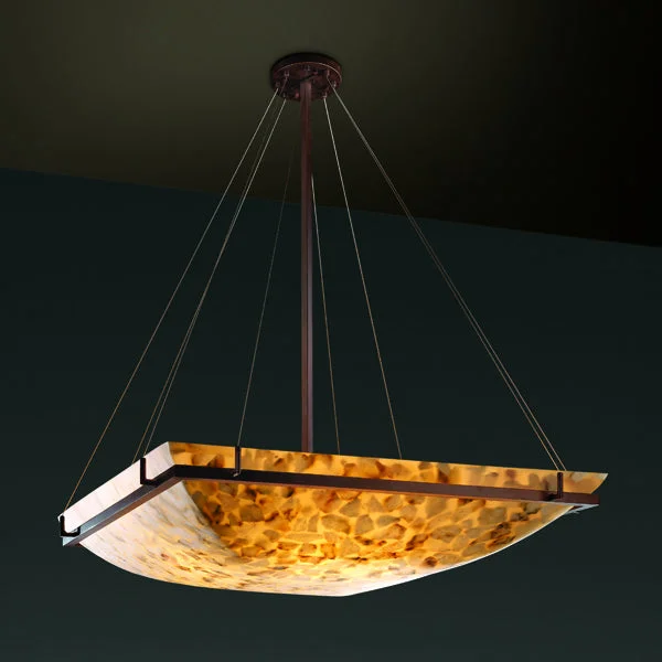 Industrial Style Ceiling Lights with Exposed Bulbs and Metal CagesJustice Designs Alabaster Rocks! ALR-9797-25-DBRZ-LED6-6000 Pendant Light - Dark Bronze Industrial Style Ceiling Lights with Exposed Bulbs and Metal CagesJustice Designs Alabaster Rocks! ALR-9797-25-DBRZ-LED6-6000 Pendant Light - Dark Bronze