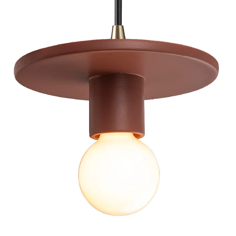 Rustic Ceiling Lights with Reclaimed Wood and Distressed FinishesJustice Designs Radiance Collection CER-6320-CLAY-ABRS-BKCD Pendant Light - Canyon Clay Rustic Ceiling Lights with Reclaimed Wood and Distressed FinishesJustice Designs Radiance Collection CER-6320-CLAY-ABRS-BKCD Pendant Light - Canyon Clay