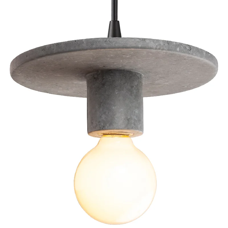 Metal Ceiling Lights in Brass, Copper, Stainless Steel, and IronJustice Designs Radiance Collection CER-6320-CONC-MBLK-BKCD Pendant Light - Concrete Metal Ceiling Lights in Brass, Copper, Stainless Steel, and IronJustice Designs Radiance Collection CER-6320-CONC-MBLK-BKCD Pendant Light - Concrete