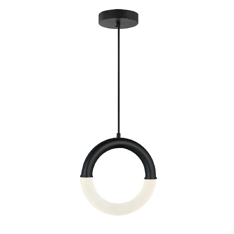 Japanese - Inspired Ceiling Lights with Shoji - Screen - like DiffusersJustice Designs Revolve ACR-4203-FRST-MBLK Pendant Light - Matte Black Japanese - Inspired Ceiling Lights with Shoji - Screen - like DiffusersJustice Designs Revolve ACR-4203-FRST-MBLK Pendant Light - Matte Black