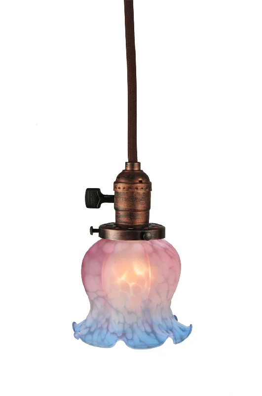 Industrial Style Ceiling Lights with Exposed Bulbs and Metal CagesOne Light Mini Pendant