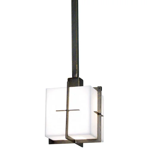 Gothic Ceiling Lights with Dark Metalwork and Pointed ArchesOne Light Pendant