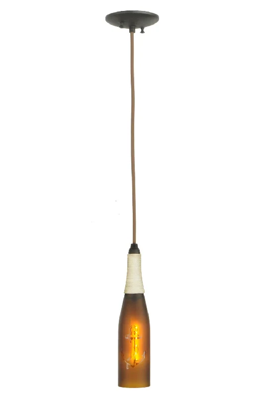 African - Inspired Ceiling Lights with Tribal Patterns and Natural MaterialsOne Light Mini Pendant