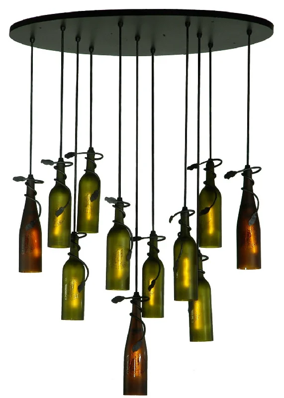 Crystal Ceiling Lights with High - Quality Swarovski Crystals11 Light Pendant