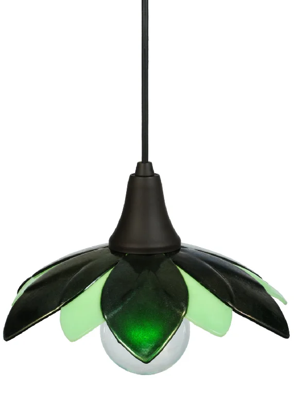 Bohemian Ceiling Lights with Beads, Tassels, and Colorful GlassOne Light Mini Pendant