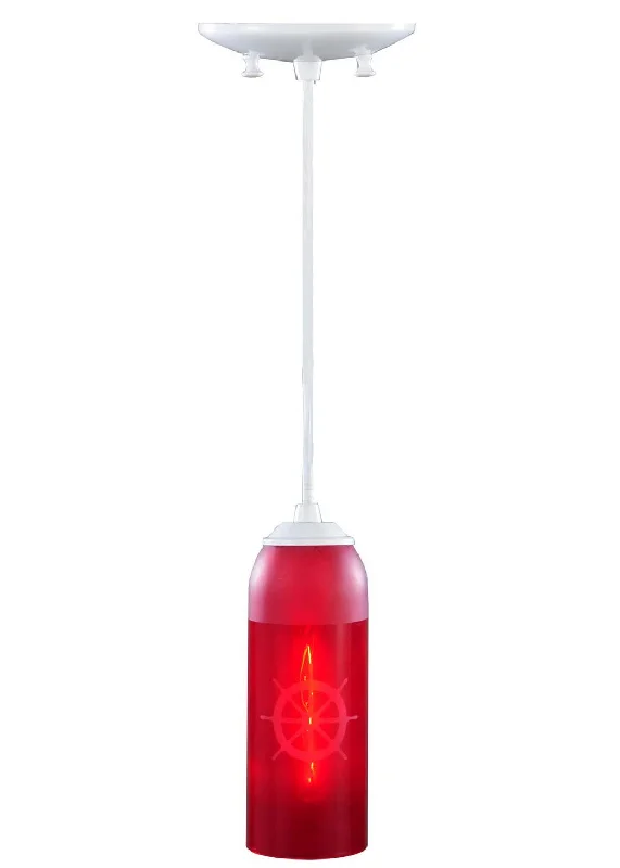 Glass Ceiling Lights with Frosted, Colored, or Etched GlassOne Light Mini Pendant