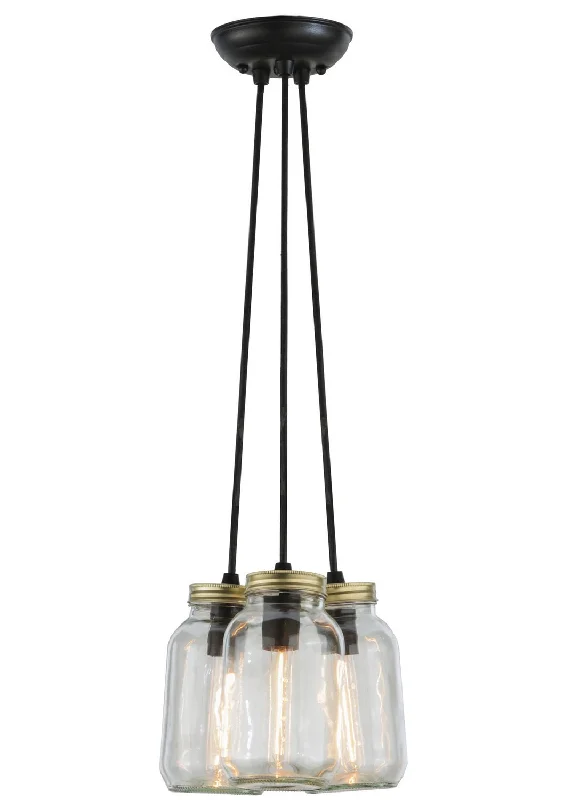 Crystal Ceiling Lights with High - Quality Swarovski CrystalsThree Light Pendant
