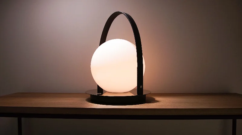 rustic farmhouse table lamps for cozy kitchensPablo Designs Bola Disc Lantern in Gunmetal rustic farmhouse table lamps for cozy kitchensPablo Designs Bola Disc Lantern in Gunmetal