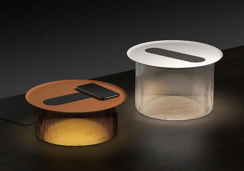 mid century modern table lamps with iconic designs for a stylish studyPablo Designs Carousel Table Lamp With Charging Tray