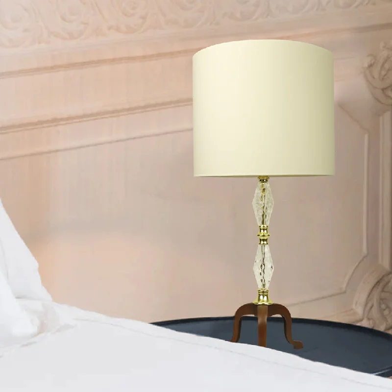 crystal table lamps with dazzling prisms for a glamorous effectPaloma Tri-Legged