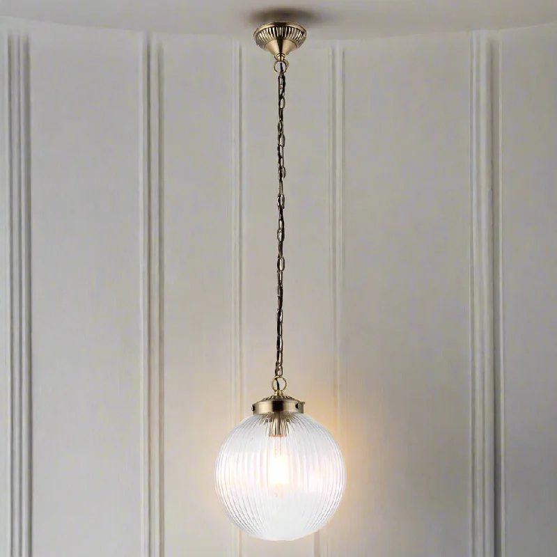Steampunk Ceiling Lights with Gears, Cogs, and Brass AccentsRibbed Glass Globe Pendant 25 cm Steampunk Ceiling Lights with Gears, Cogs, and Brass AccentsRibbed Glass Globe Pendant 25 cm