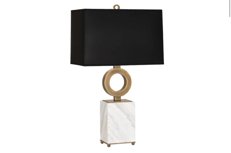 metal table lamps with a matte black finish for a sleek appearanceRobert Abbey Oculus White Marble/Black Table Lamp metal table lamps with a matte black finish for a sleek appearanceRobert Abbey Oculus White Marble/Black Table Lamp
