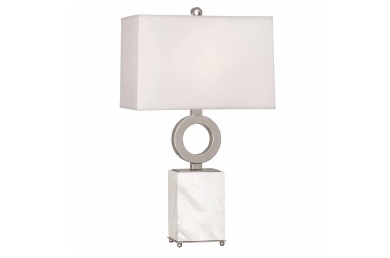 leather table lamps with a distressed texture for a rugged charmRobert Abbey Oculus White Marble/Nickel Table Lamp leather table lamps with a distressed texture for a rugged charmRobert Abbey Oculus White Marble/Nickel Table Lamp