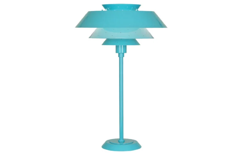 rustic farmhouse table lamps for cozy kitchensRobert Abbey Pierce Blue Table Lamp