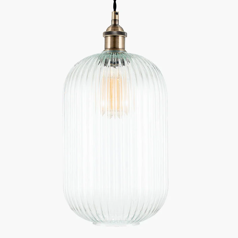 Gothic Ceiling Lights with Dark Metalwork and Pointed ArchesTall Ribbed Glass Pendant 40 cm Gothic Ceiling Lights with Dark Metalwork and Pointed ArchesTall Ribbed Glass Pendant 40 cm