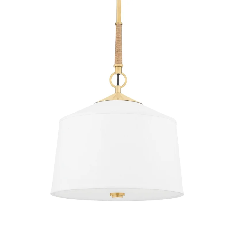 Glass Ceiling Lights with Frosted, Colored, or Etched GlassWhite Plains Pendant