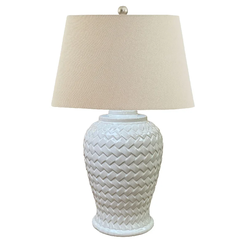 glass table lamps with a frosted surface for soft light diffusionWoven Ceramic Table Lamp With Linen Shade glass table lamps with a frosted surface for soft light diffusionWoven Ceramic Table Lamp With Linen Shade